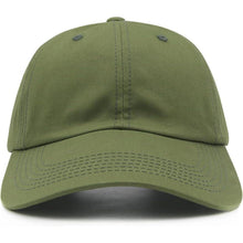 Übergröße Basecap Herren | Baumwolle | Verstellbar 60-65cm | Armee-Grün