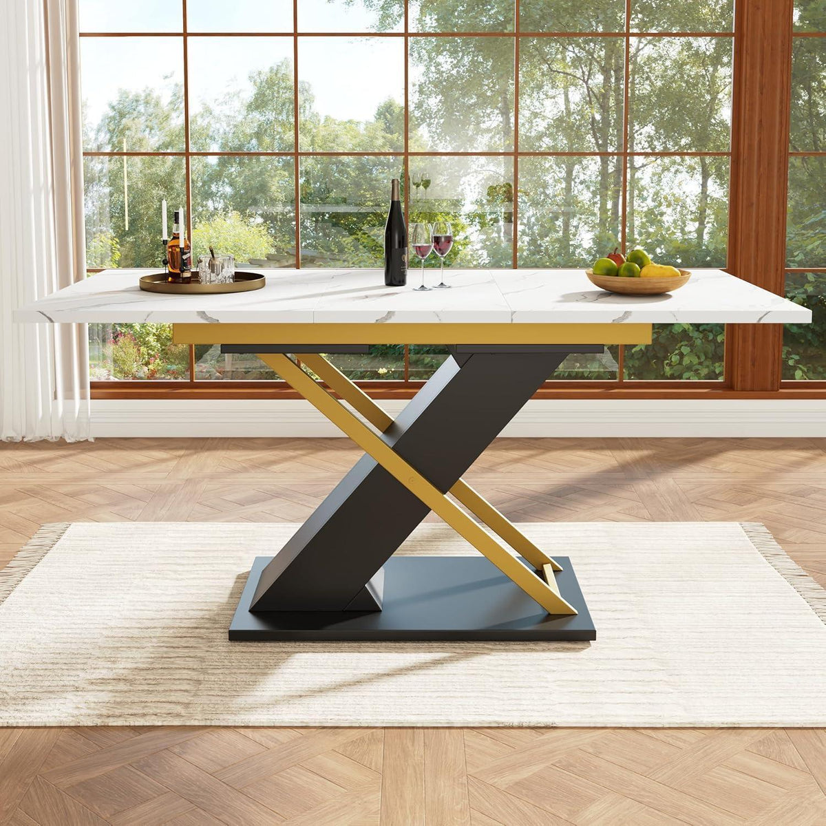 Ausziehtisch 120-160cm – Modernes Esszimmer & Küchentisch