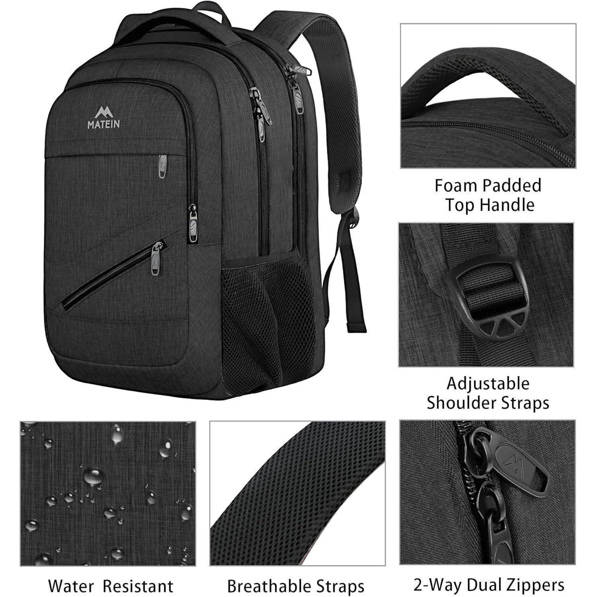 Laptop Rucksack Herren 17 Zoll – Wasserdicht & TSA-geprüft
