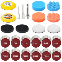133tlg. Polierset 75mm für Akkuschrauber - Premium Schleifscheiben & Polierpads