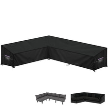 L-Form Gartenmöbel Abdeckung | Wasserdicht & Windfest | 220x280x90x80/60cm