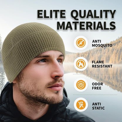 Herren & Damen Laufmütze 2er Set Fleece Beanie Warm & Atmungsaktiv