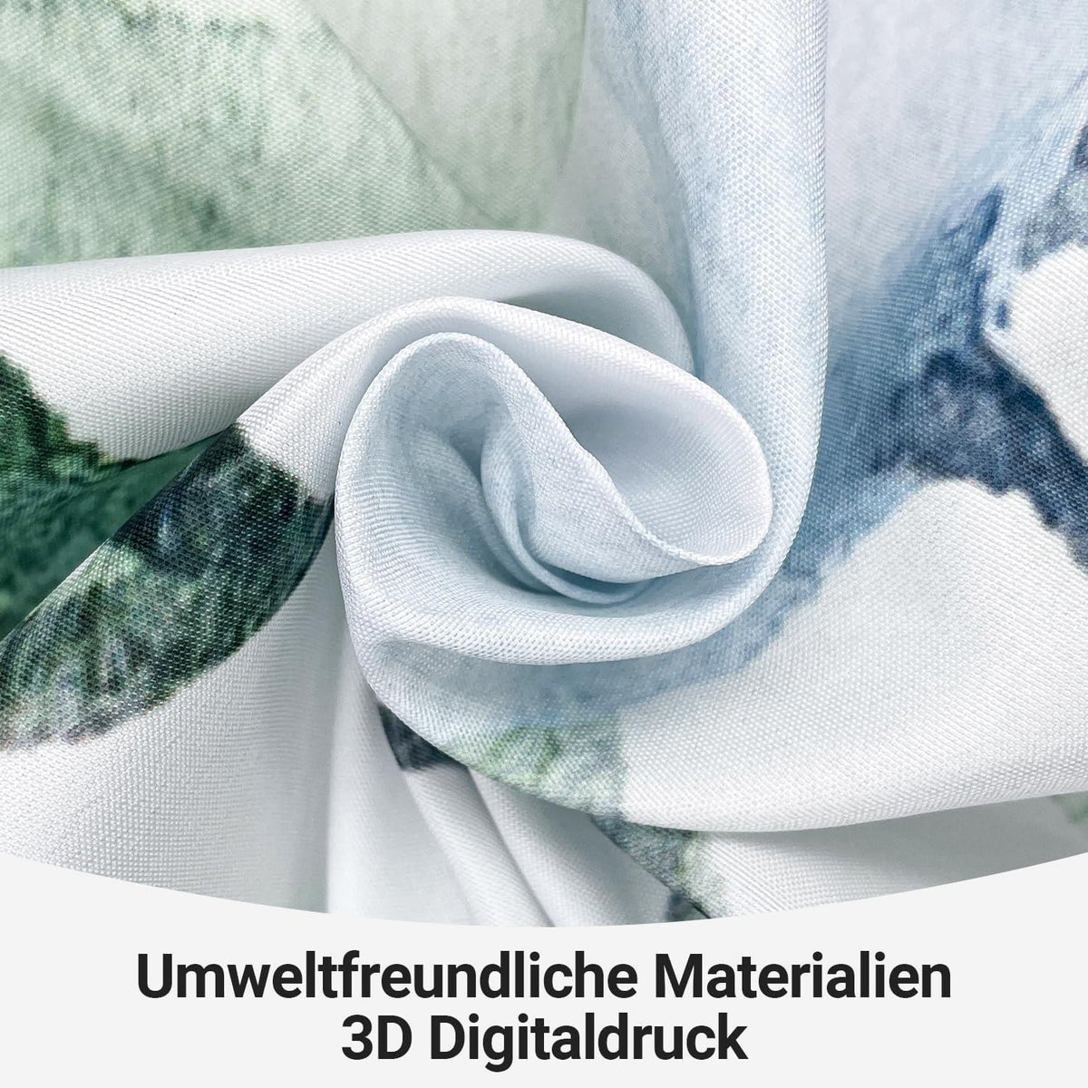 Duschvorhang 120x200 cm Blatt, Wasserabweisend, Waschbar