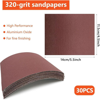 49-tlg. Feilen Set für Holz & Metall | Nadelfeilen, Schleifpapier & Etui