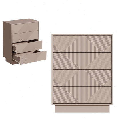 Moka Kommode mit 4 Schubladen – Modernes Design für Schlaf- & Wohnzimmer