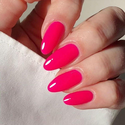 Rosafarbene Mandel Nägel zum Aufkleben – Sommer & Frühlings Design