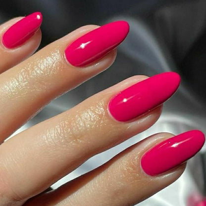 Rosafarbene Mandel Nägel zum Aufkleben – Sommer & Frühlings Design