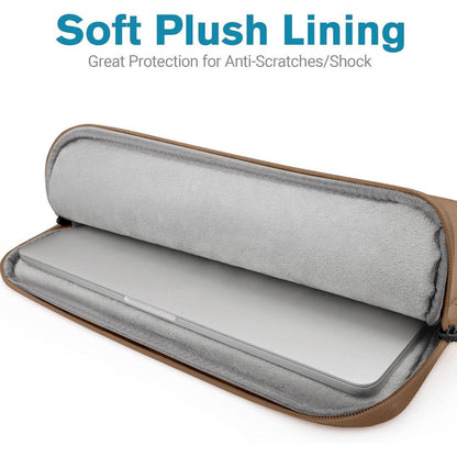 Gepolsterte Laptoptasche 13,3 Zoll mit Zubehörtasche, Braun