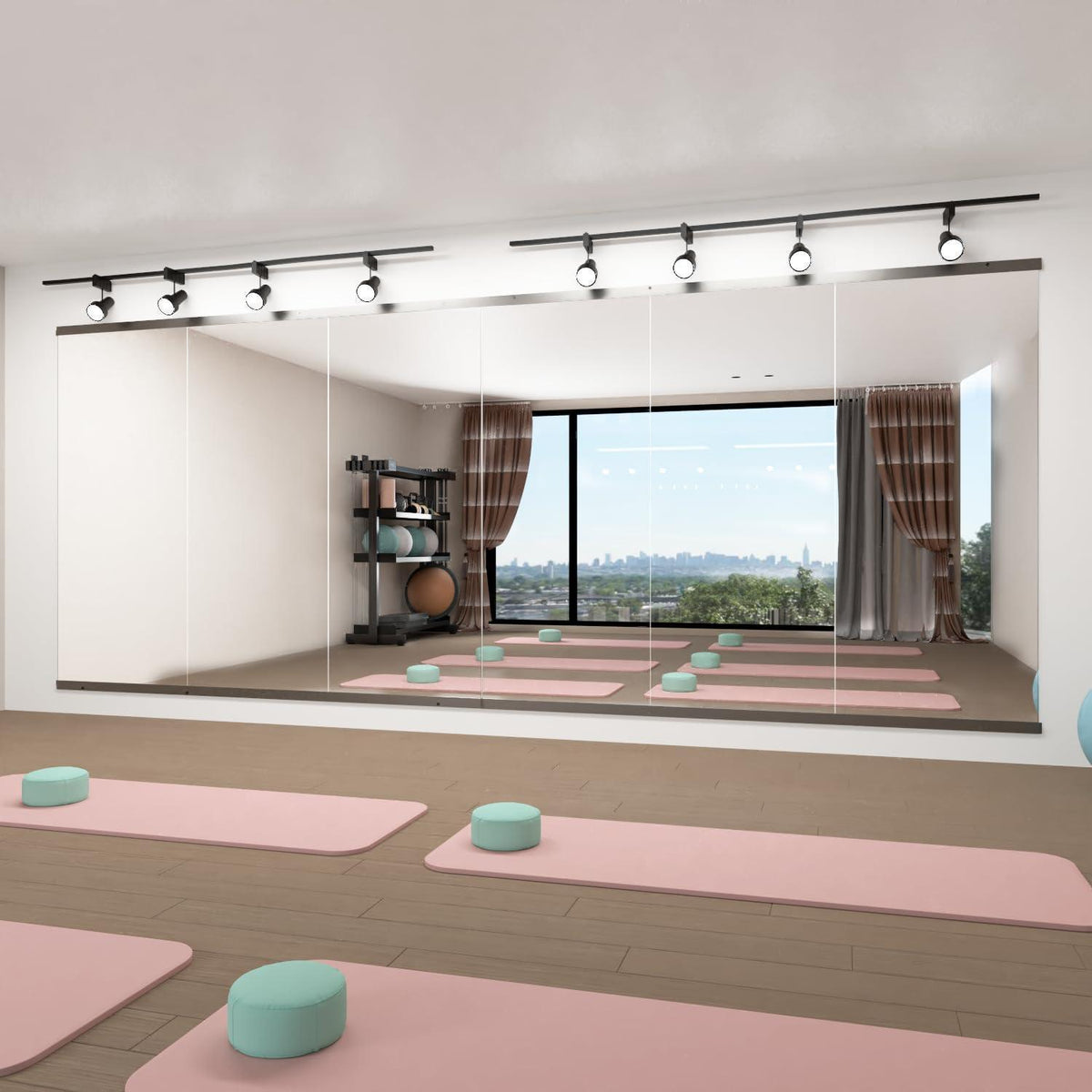 Home Gym Spiegel 145x180cm – Wandspiegel für Fitness & Yoga