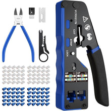 Netzwerk Crimpzange Set mit 50 RJ45 Steckern & Zubehör