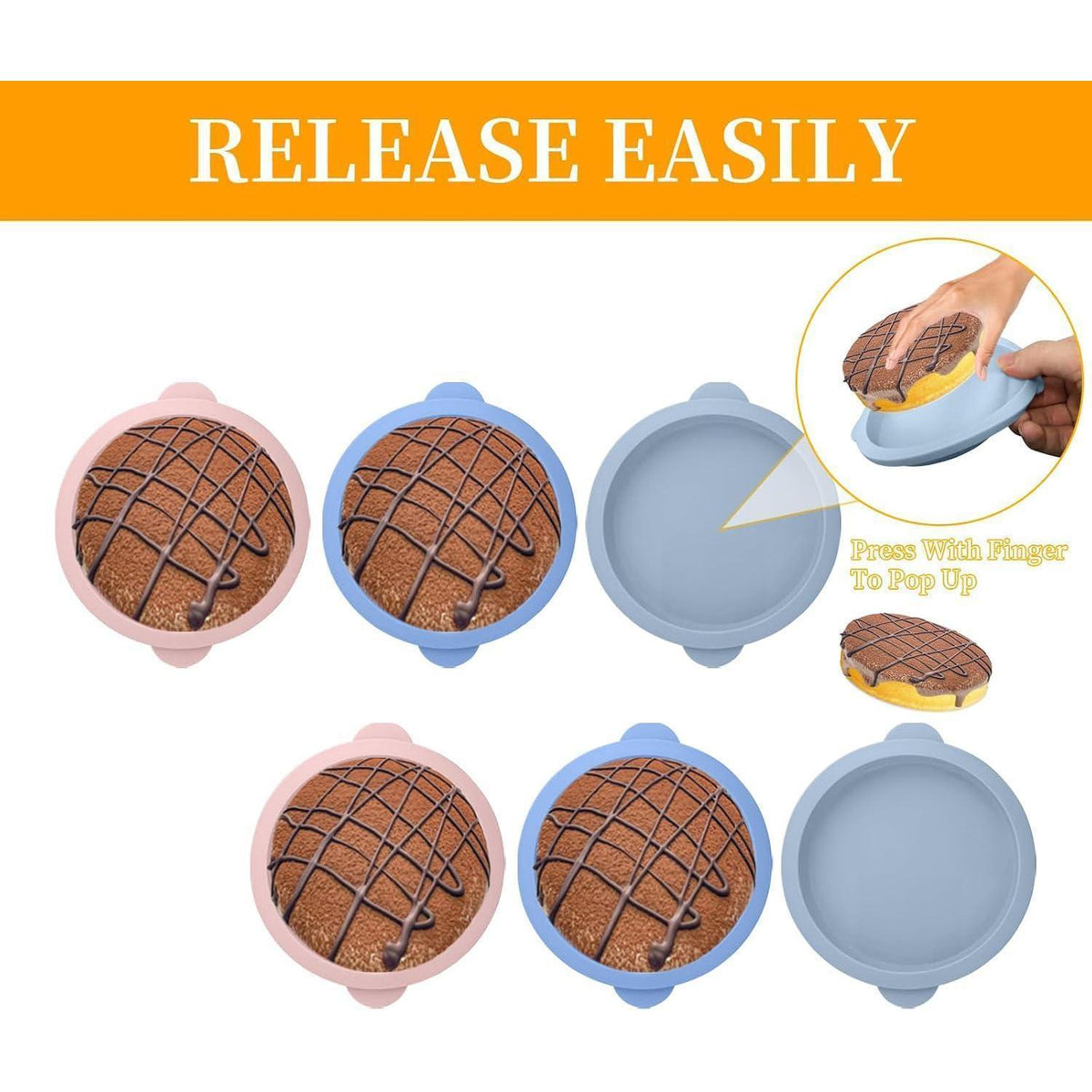 6x Silikon Eierform 10cm – Für Frühstücksei & Muffins
