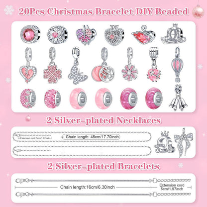 Adventskalender Schmuck Mädchen 2026 - Weihnachtsüberraschung für Kinder
