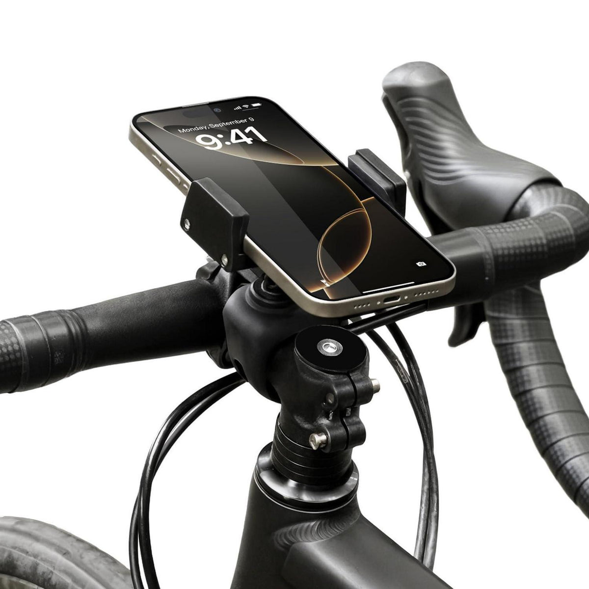 Fahrrad Handyhalterung aus Aluminium – 360° drehbar & sicher