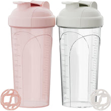 Protein Shaker 700ml Auslaufsicher BPA-frei Rosa+Weiß