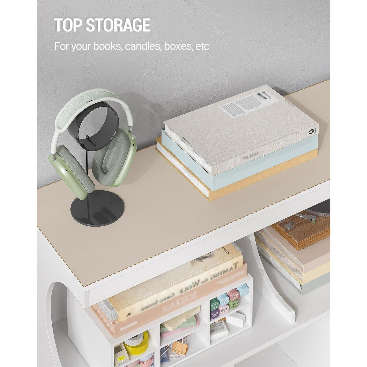 Weißes Bücherregal 8-Fach | Standregal für Wohnzimmer, Büro & Schlafzimmer