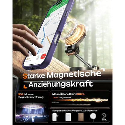 iPhone 17 Pro Hülle MagSafe Dunkellila Matt mit Kameraschutz