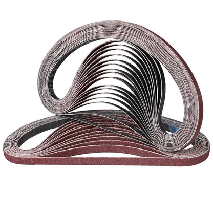 Schleifbänder 9x533 mm, 30 Stück, Mix-Körnung 60-240
