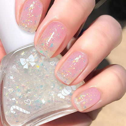Glitzer Nagellack Klar - Confetti Effekt für DIY Nagelkunst