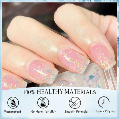 Glitzer Nagellack Klar - Confetti Effekt für DIY Nagelkunst