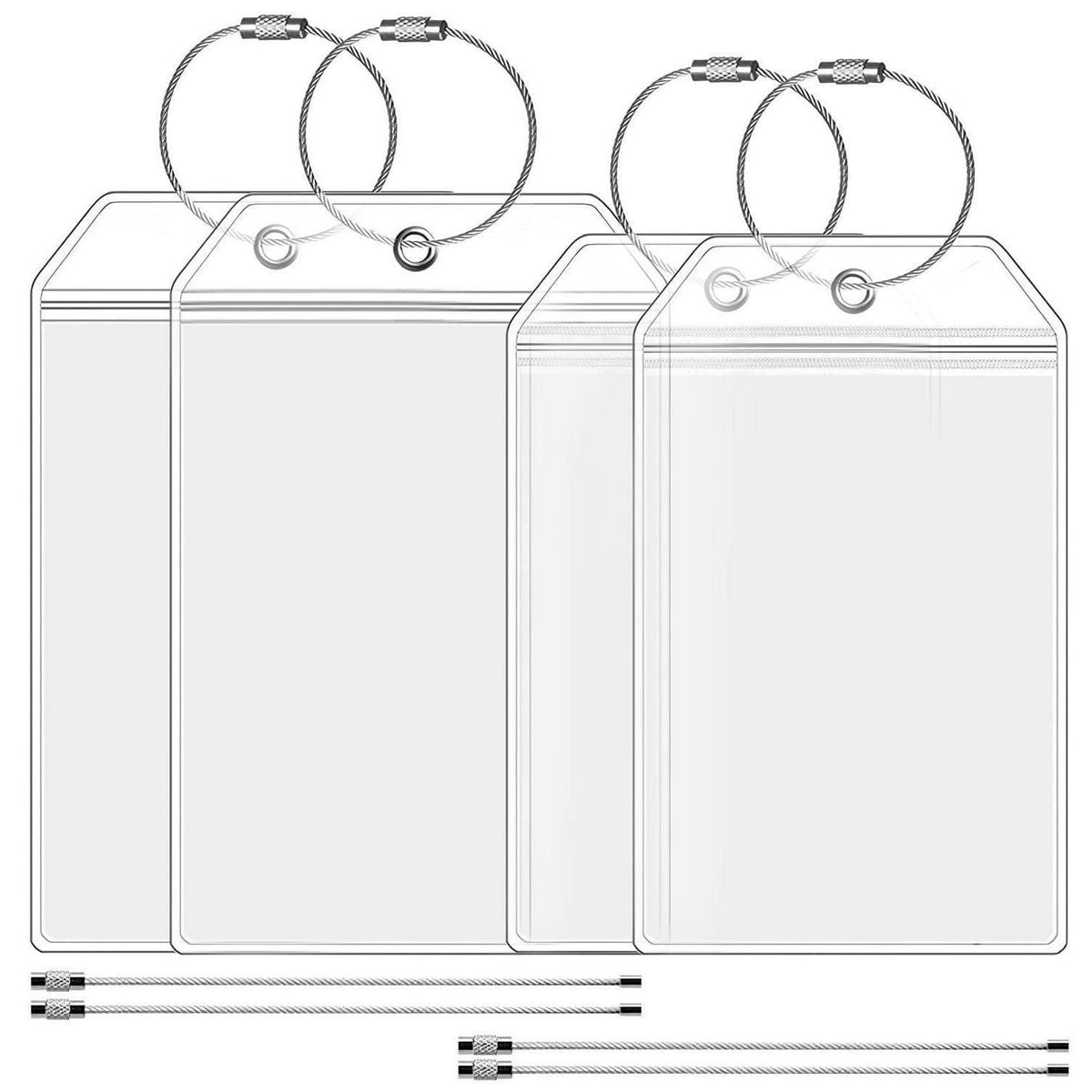 Kofferanhänger Set 4er Pack – Kreuzfahrt Gepäckmarken Wasserdicht