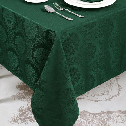 Grüne Tischdecke Romanstil Weihnachten 140x240 cm, Wasserabweisend
