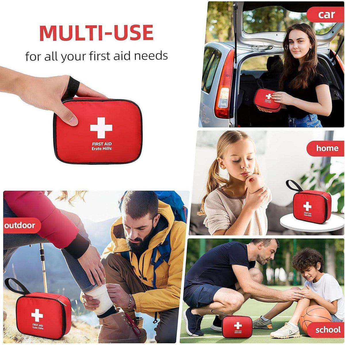 Erste Hilfe Set 90tlg. – Mini Reiseapotheke für Outdoor & Alltag