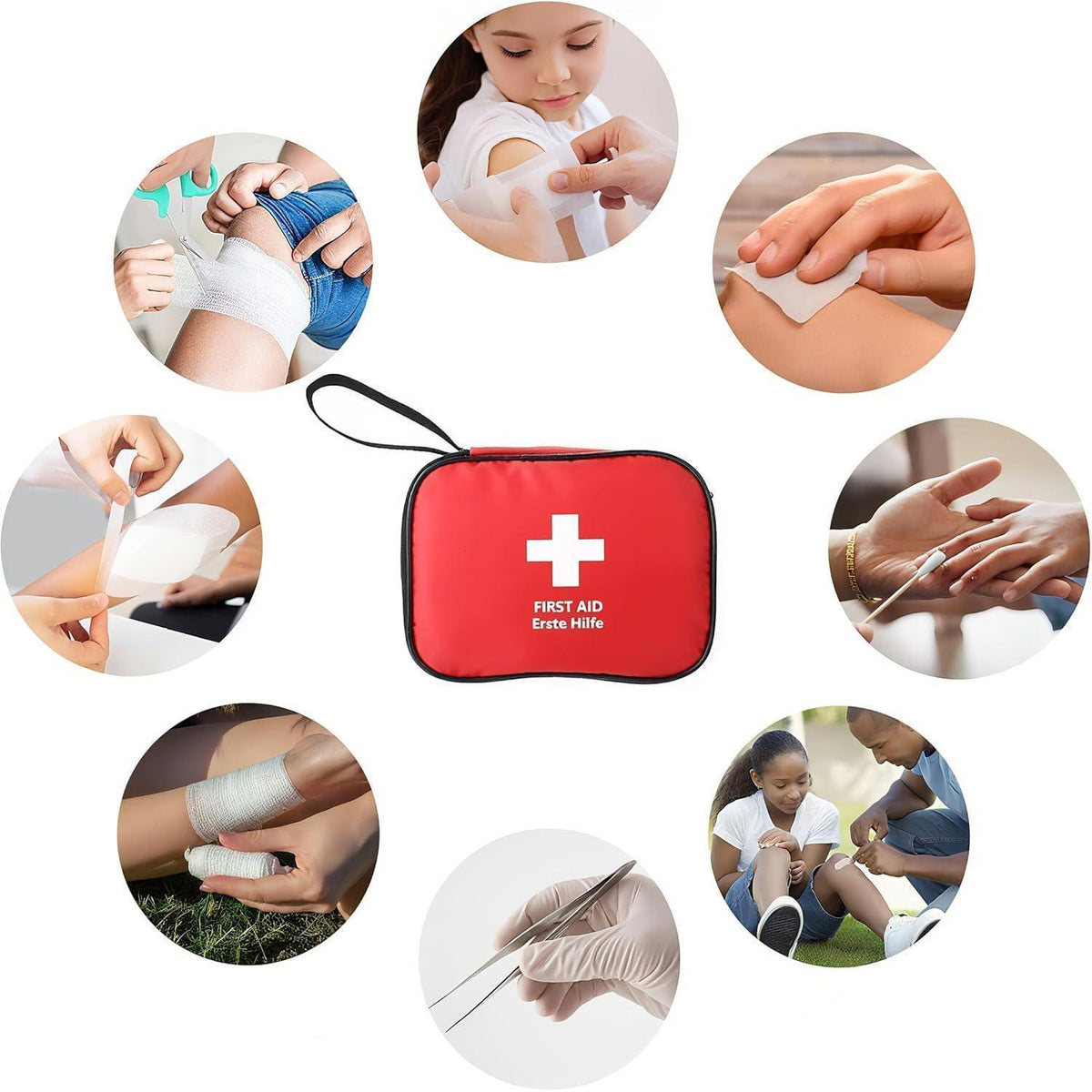 Erste Hilfe Set 90tlg. – Mini Reiseapotheke für Outdoor & Alltag