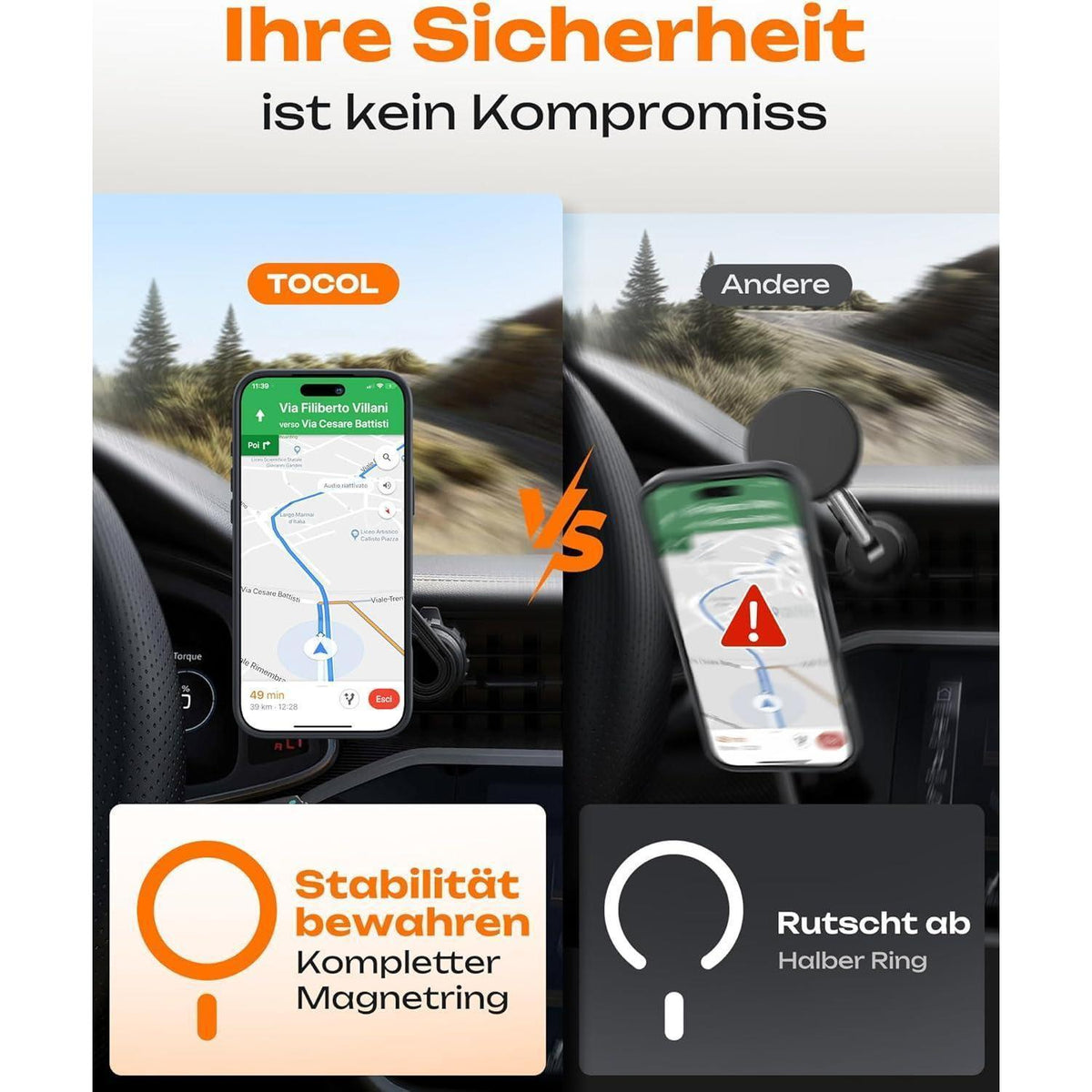 iPhone 17 Pro Hülle MagSafe Matt Lila mit Kameraschutz
