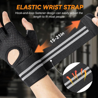 Fitness Handschuhe mit Handgelenkband für Damen und Herren