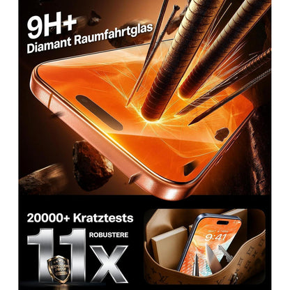 iPhone 17 Pro Max Sichtschutz Panzerglas 2 Stück