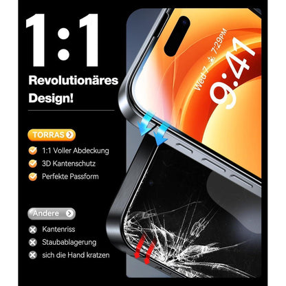 iPhone 17 Pro Max Panzerglas mit AR-Schutz & einfacher Montage