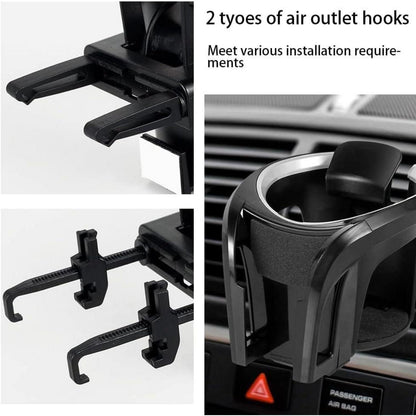 2-in-1 Auto Getränkehalter & Handyhalterung Grau/Schwarz