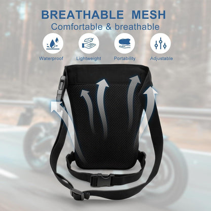 Motorrad Beintasche wasserdicht – Multifunktionale Hüfttasche für Outdoor