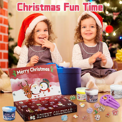 Schleim Adventskalender 2026 für Kinder – 24 Tage Weihnachtsüberraschungen