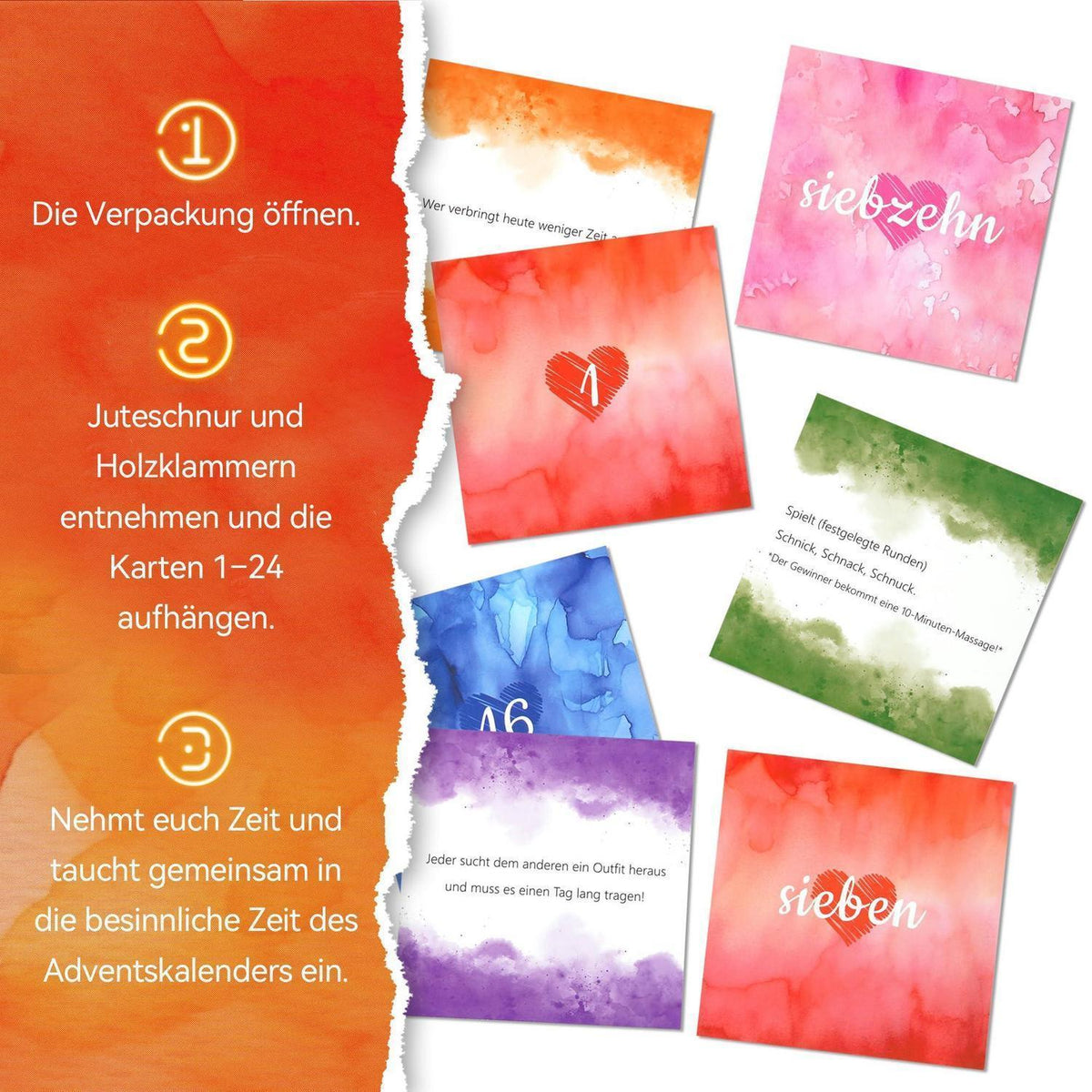 Adventskalender für Paare 2026 – 24 Aufgaben & Herausforderungen
