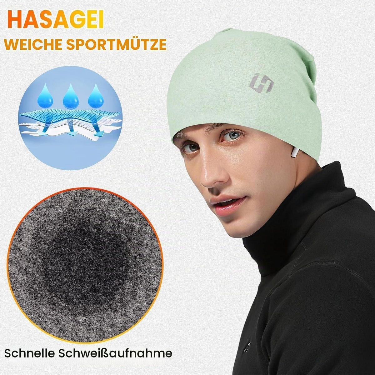 Sportmütze Beanie für Damen und Herren, atmungsaktiv und warm