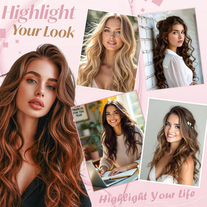 Clip-In Haarverlängerung Echthaar Ascheblond 50cm