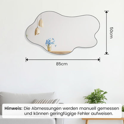Asymmetrischer Wandspiegel 50x85cm – Rahmenlos & Dekorativ