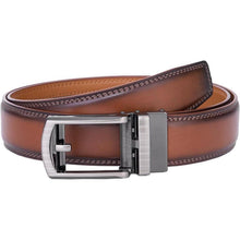 Herren Gürtel Automatik 3,5cm Braun 140cm Geschenkbox in Lederoptik