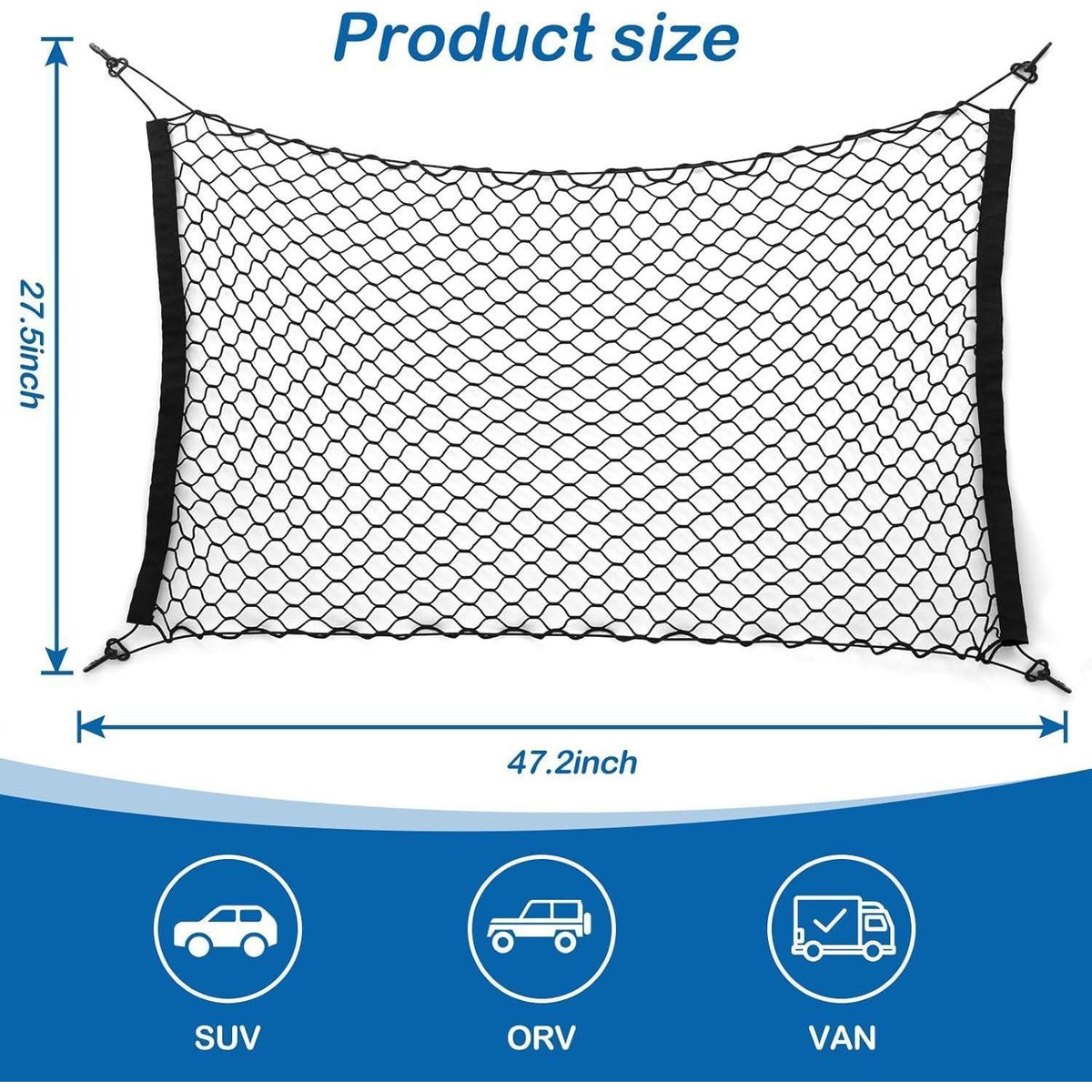 Hundeschutznetz Auto – Trennnetz Rücksitzbank 120x70cm