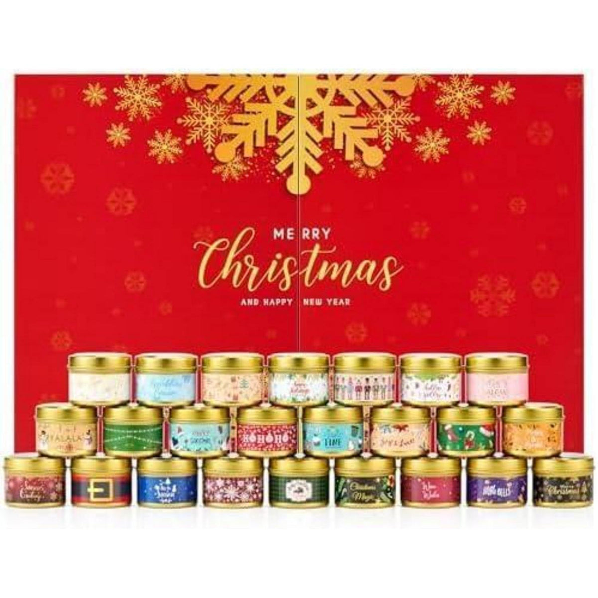 Kerzen Adventskalender 2026 mit 24 Duftkerzen für Erwachsene