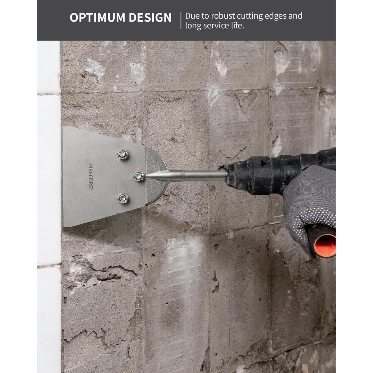 SDS Plus Spachtelmeißel – Breiter Bodenschaber mit Ersatzklinge