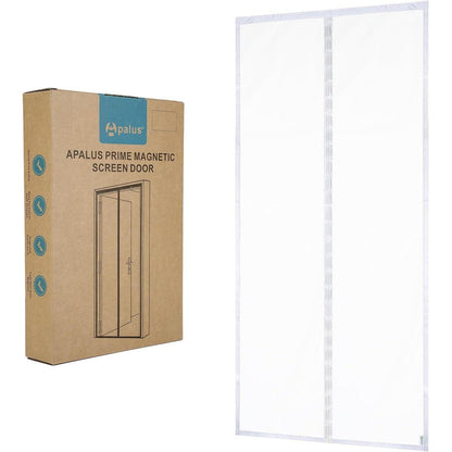 Magnetischer Fliegengitter Tür 80x200cm Weiß, Robust & Wetterfest
