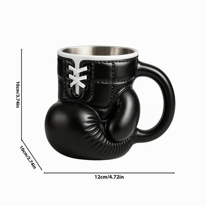 Boxhandschuh Tasse – Kaffeebecher für Sportfans & Boxer (Schwarz)
