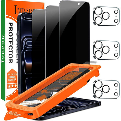 iPhone 17 Pro Max Displayschutzfolie Privacy & Kameraschutz