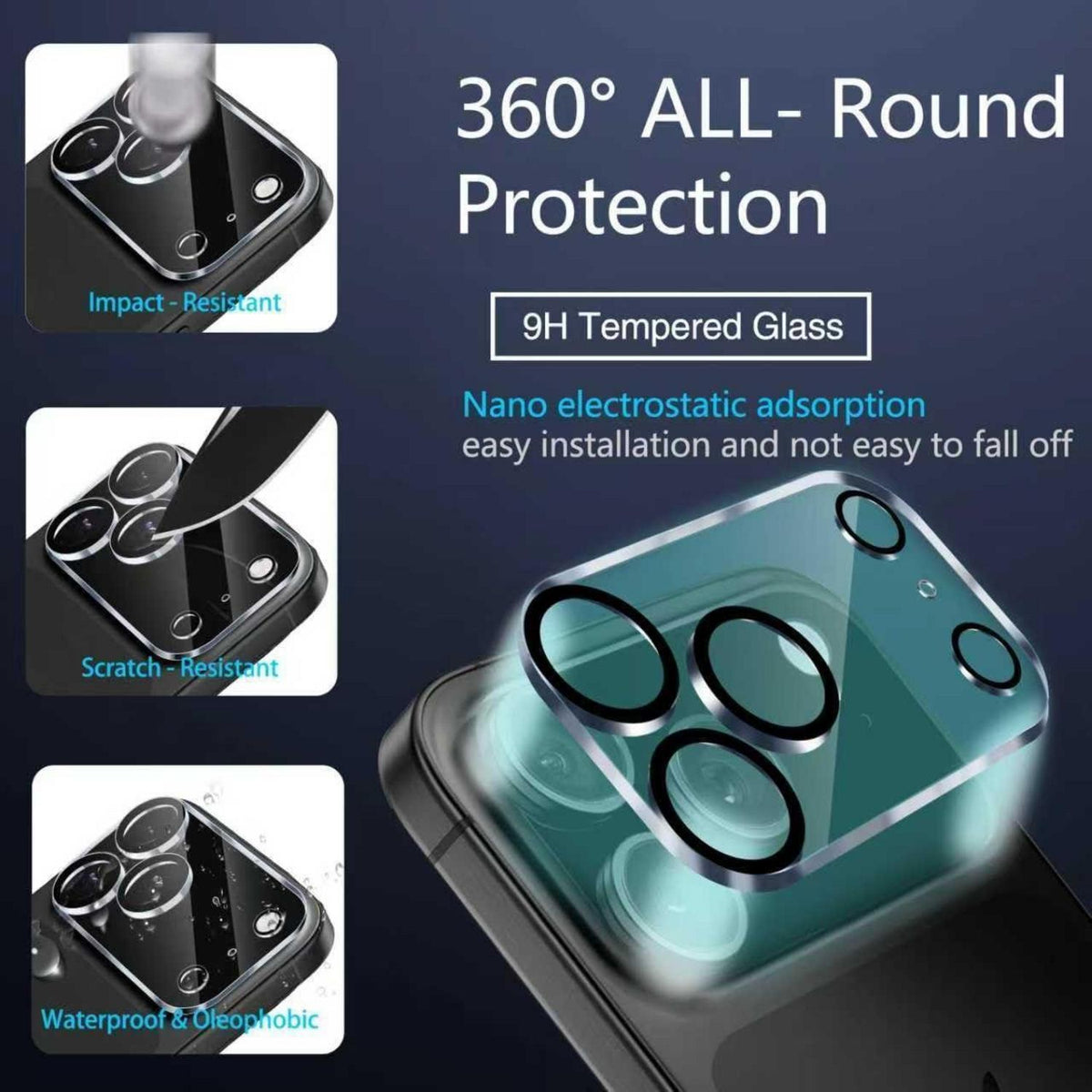 iPhone 17 Pro Max Displayschutzfolie Privacy & Kameraschutz