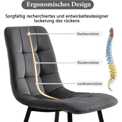 Runder Esstisch Set für 4 Personen | Weiß mit goldenen Stühlen
