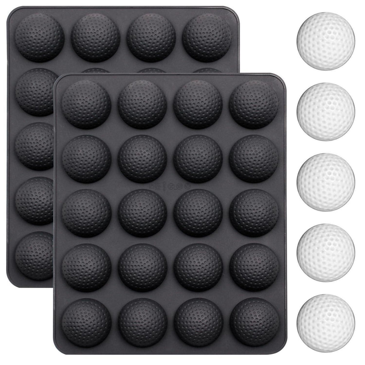 Silikon Golfball Backform - 2er Set für Cake Pops & Co.