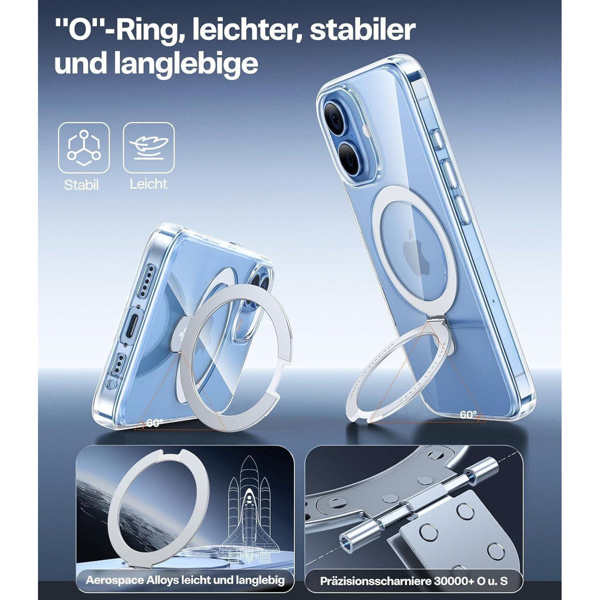 iPhone 17 Hülle mit Ständer & starkem MagSafe Magnet