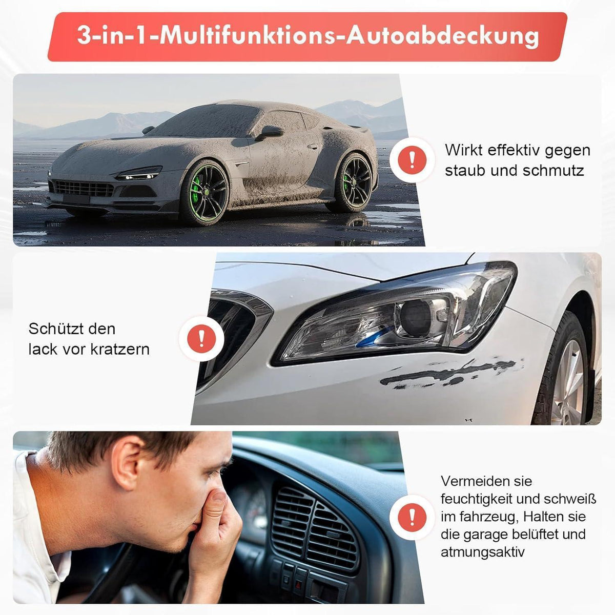 Autoabdeckung Indoor Stretch XL – Staubdicht & Atmungsaktiv